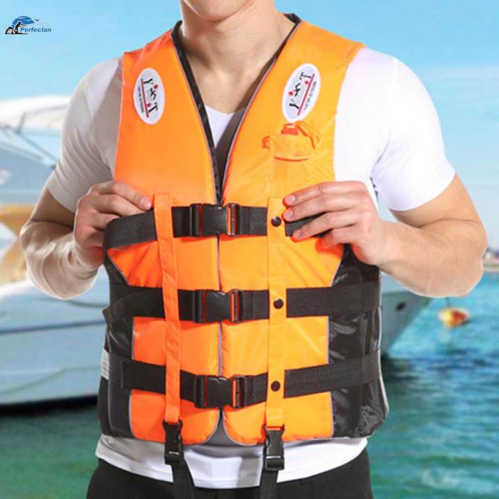 Swimming%20Vest%20Survival%20Suit%20High%20Buoyancy%20360%C2%B0%20Reflective%20for%20Boating%20XL%20Orange%20-%20Image%207