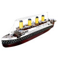 Color Titanic Puzzle DIY Cruise Ship Assembled Model Kits Children Educational Toys Creek. 