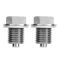 Magnetic Oil Drain Plug, Wide Application Car Oil Drain Plug 1 Pair for Replacement. 