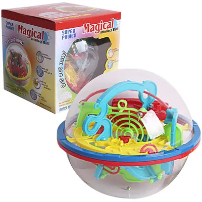 【LuckyBabyFans Store】100~299 Levels Labyrinth Puzzle Ball Maze Intellect Kids Toy Magic Cube Fun Finger Balance Logic Ability Children Gift