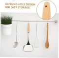 Chinese Wok Spatula, Stainless Steel Spatula with Heat Resistant Wooden Handle spatula wok Kitchen Cooking Utensil Set. 
