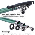 bellylady Portable 1.8m Telescopic Fishing Rod 5.5:1 Gear Ratio Spinning Fishing Reel Set With Fishing Line Fishing Gear. 