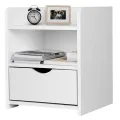 VTEC Home Modern One Drawer Bedside Cupboard / Night stand/Modern Nightstand/ End Side Table. 