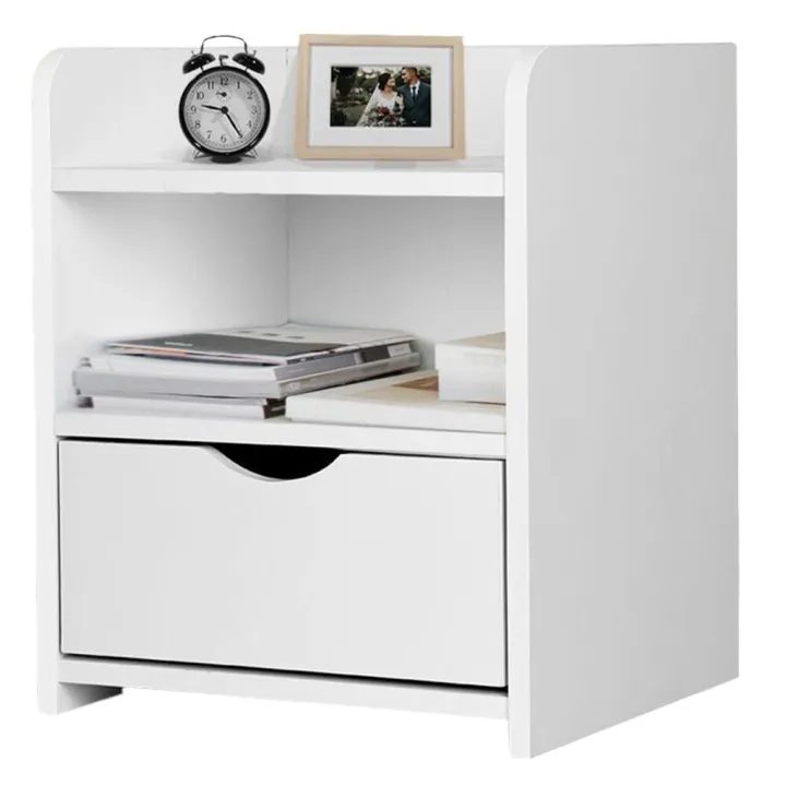 VTEC Home Modern One Drawer Bedside Cupboard / Night stand/Modern Nightstand/ End Side Table