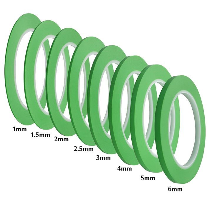 Tape High-Temp Automotive Fineline Pinstriping Masking Tape Vinyl Fine Line Fineline Masking Tape for Curves Green