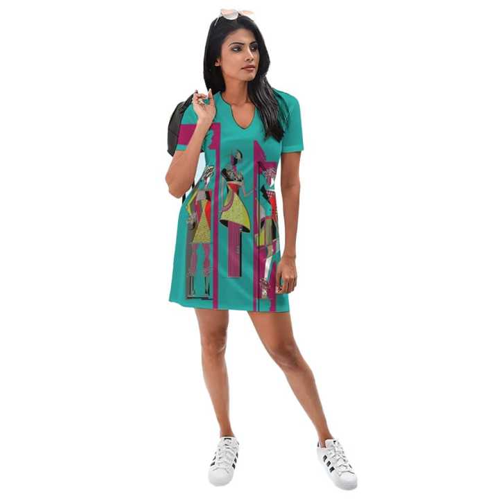 Privi Fashion Knit Printed Dress for Women Daraz.lk