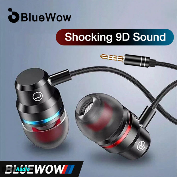 BlueWow G2 Wired Earphones Earbuds Headphones 3.5mm In Ear Earphone Earpiece With Mic Stereo Headset For Samsung Xiaomi Phone Computer