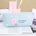 Cartoon Pig Pencil Case For Girls Cute PU Pencil Bag Stationery Pen Pouch Escolar School Office Supplies. 
