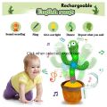 TikTok Dancing Cactus Toy with 60 Popular Songs + 3 Costumes Talking Singing Electric Musical Plush Children Toys Repeats Imitating Mimicking Voice. 