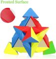 QY Pyramid Speed Cube, 3x3x3 Qiming Pyramid Speed Cube Triangle Cube Puzzle Magic Cube (Stickerless). 