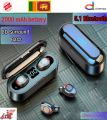 Wireless Earbuds Bluetooth F9 earbuds  Wireless Earbuds Earphone With Power Bank LED Display. 