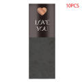 Single Rose Sleeves Love Cellophane Flower Wrapping 10pc Packaging Bag Bouquet Packaging for Valentine Valentine'S Day Gift. 