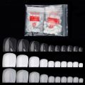 500Pcs False Artificial Toe Nails Tips French Foot Tips Acrylic Professional Nail Art Decor Full Cover Toenails Manicure. 