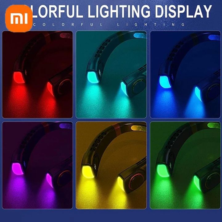 Xiaomi%208000mAh%20USB%20Neck%20Fan%20Portable%20Bladeless%20Mini%20Rechargeable%20Silent%20LED%20Digital%20Display%20Electric%20Air%20Cooler%20-%20Image%204