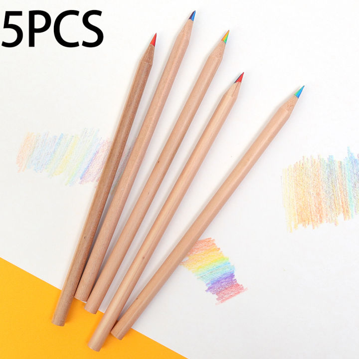 1/5/10Pcs%20Wood%207%20Colors%20Rainbow%20Core%20Colored%20Pencils%20DIY%20Cute%20Color%20Pencil%20For%20Kid%20School%20Graffiti%20Drawing%20Painting%20-%20Image%209
