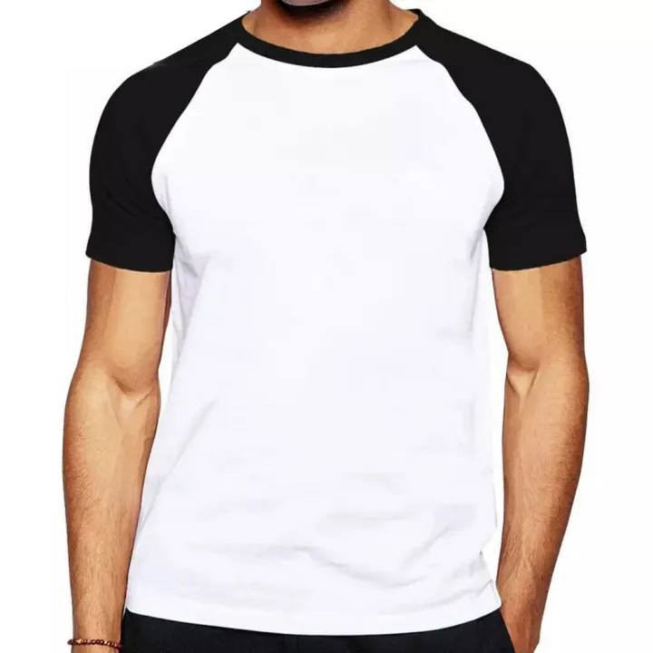 White And Black Long Sleeves Men's T Shirt New Style 155GSM Comfortable, Durable & Soft Material.