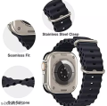 Ocean Silicone Strap / T800 T900 Ultra Watch Band For Smart Watches 42mm / 44mm / 45mm / 49mm Apple Watch Series. 