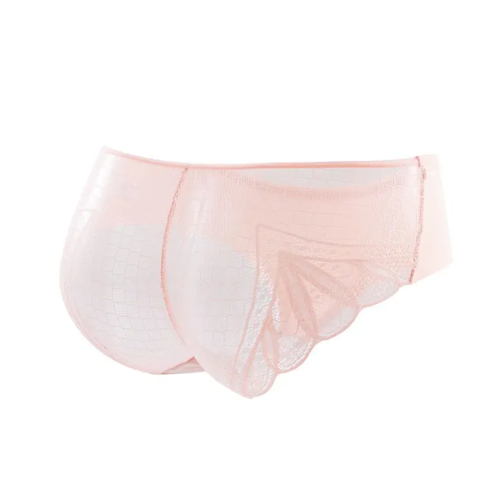 4Summer%20Ultra-Thin%20Charming%20Nude%20Feel%20Seamless%20Ice%20Silk%20Lace%20Girl%20Graphene%20Antibacterial%20Women's%20Underwear%20-%20Image%207