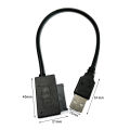 USB 2.0 Mini Sata II 7 + 6 13Pin Adapter Converter Laptop CD/DVD  Drive Data Cord Adapter. 