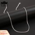 Carat Men Lightweight Necklace Men's 3mm Hip Hop Twist Chain Choker Necklace Trendy Alloy Jewelry for Stylish Men Fashion Accessory Hip Hop Style Twist Chain. 