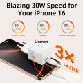 Linman CABLETIME GaN 30W Ultra2025 New -Fast USB-C Wall Charger. 