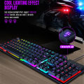 A-Z Corner T20 Gaming Keyboards Computer Keyboard Backlight 104 Buttons USB Ergonomic Wired PC Laptop Games. 