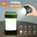 XIAOMI Camping Lantern Solar USB Rechargeable Lamp Outdoor Hiking LED Emergency Light Portable Foldable Lantern Flashlight Torch. 
