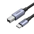 UGREN USB-C to USB Type B 2.0 Printer Cable 1M. 