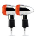 2PCS Motorcycle Front Turn Signal Amber Blinker Indicator for Suzuki Bandit 250 400 74A/75A/77A for Yamaha XV250. 
