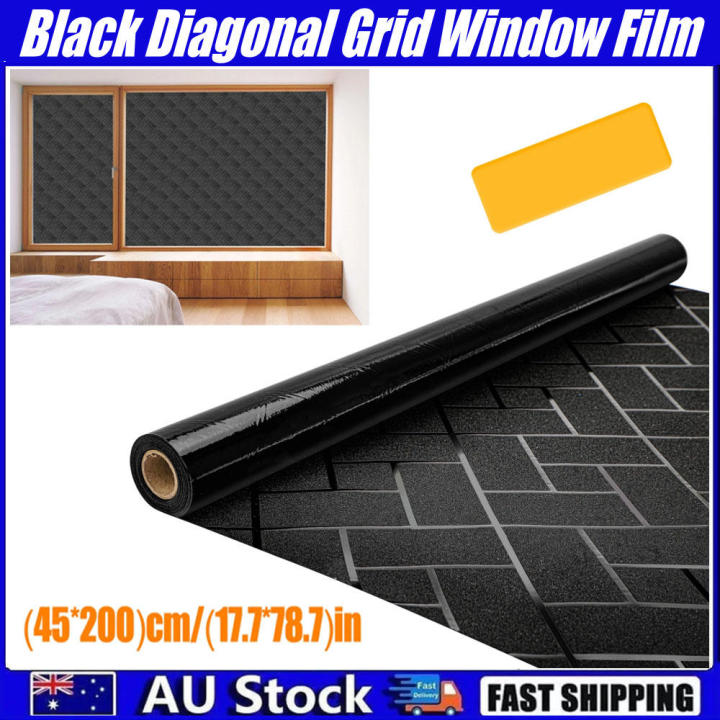 Heat Reduction Privacy Window Film Reusable Black Window Film Uv Static Cling for Bathroom Glass Doors Office
