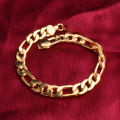 Gold plated bracelet gold for women and men. 