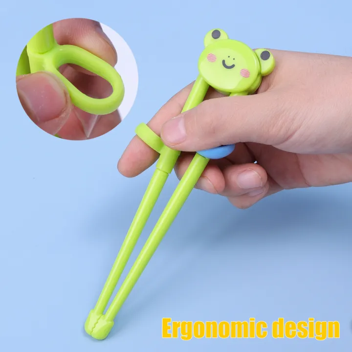 1/3Pair Cartoon Animal Eating Safety Kids Practice Chopsticks Tableware Beginner Learning Training Chopsticks