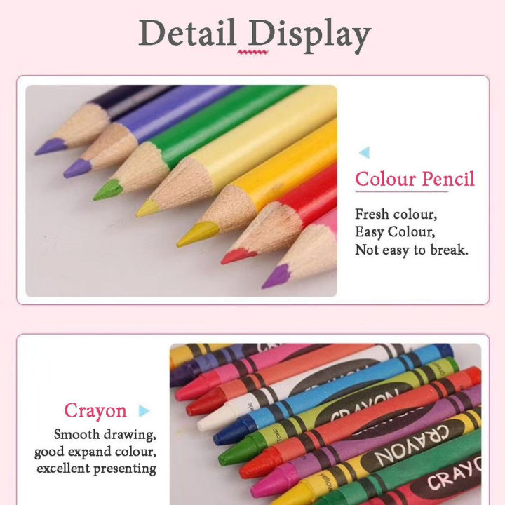 180pcs%20Wooden%20Box%20Color%20Pen%20Set%20Children's%20Painting%20Watercolor%20Pen%20Multi-color%20Puzzle%20Birthday%20Gift%20-%20Image%205