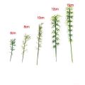 10pcs Plastic Miniature Bamboo Tree Artificial Small Sand Table Model Reusable Simulation Green Plants Garden. 