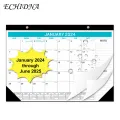 Monthly Calendar with Notes Section 365 Day Countdown Desktop Calendar Multifunctional Durable English Calendar 2024-2025 for Desk less Than 2024 Calendar Wall. 