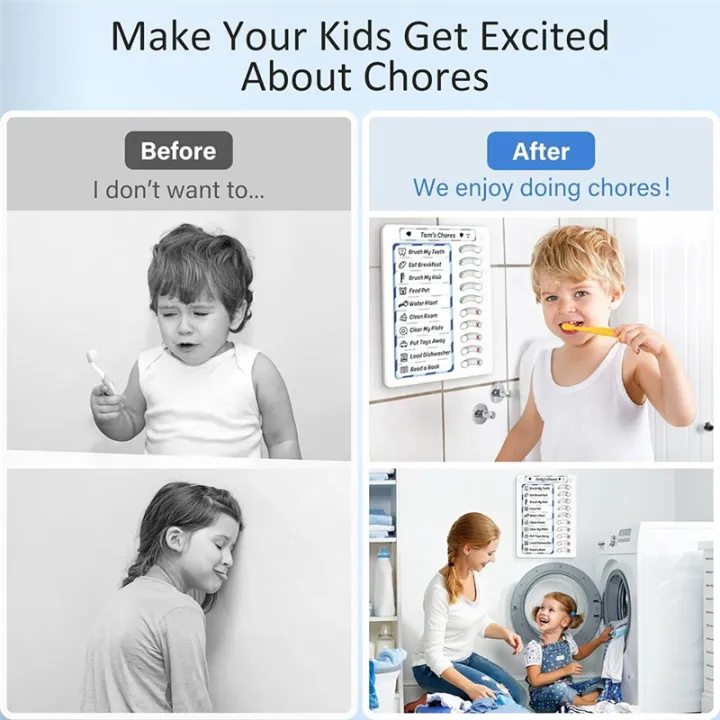 Erasable%20Chore%20Chart%20for%20Kids%20for%20Kids%20to%20Do%20List%20Routine%20Task%20Planning%20Board%20with%20Magnetic%20Stickers%20Refrigerator%20Magnet%20Easy%20Install%20-%20Image%205