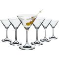 6 Pcs Wine Glasses, Clear Cocktail Glass. 