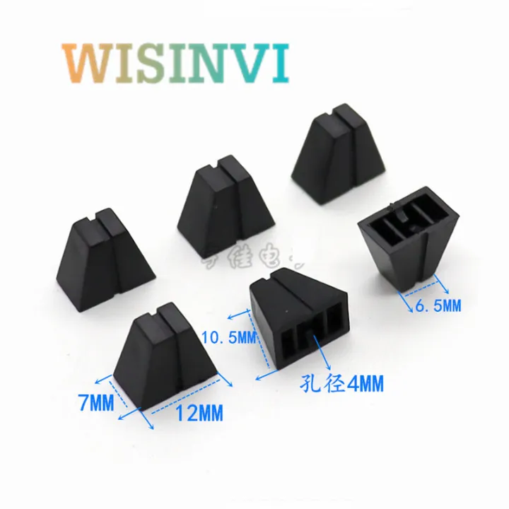 10pcs%2012*7*10.5mm%20Straight%20Slide%20Potentiometer%20Mixer%20Push%20Rod%20Cap%20Plastic%20Console%20Volume%20Hat%20Inner%20Hole%204mm%20-%20Image%204