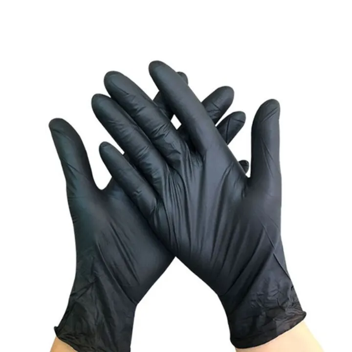 Powder%20Free%20Latex%20Gloves%20Black%20%20-%2010%20Pcs%20-%20Image%203