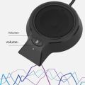 HXSJ M100PRO 360 Degree Pickup Video Voice Call 2M Cable USB Omnidirectional micro-phone With Speaker Video USB Conference micro-phone Webcast micro-phone for PC Laptop Desktop Vlog Live Meeting. 