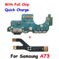 For Samsung A33 5G A34 5G A54 5G A73 USB Charging Port Mic Microphone Connector Main Motherboard LCD Flex Cable Replacement Part. 