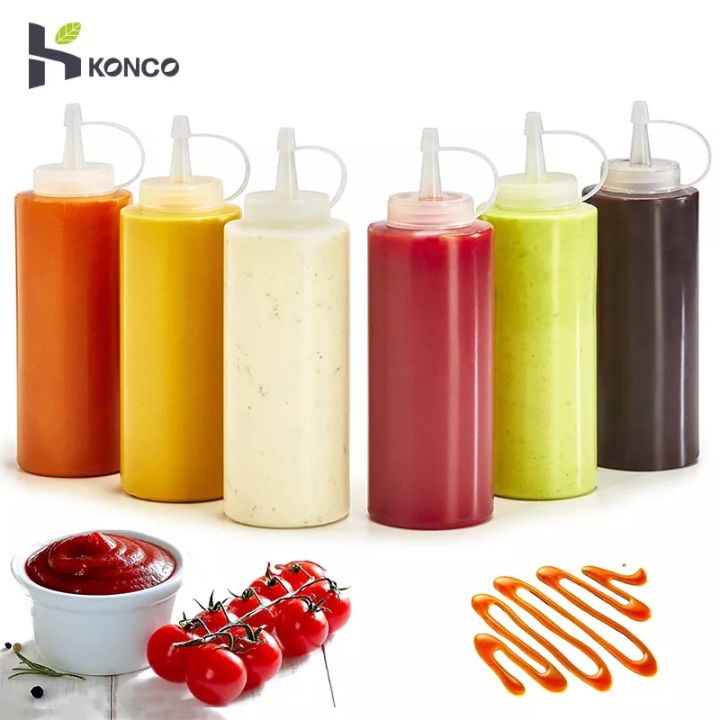 BBQ%20Sauce%20Bottle%20-%20240%20ml%20-%20Multi%20Color%20Squeeze%20Bottle%20with%20Scale,%20Plastic%20Dosing%20Bottle%20with%20Screw%20Cap%20Funnel%20for%20Ketchup,%20Mustard,%20Mayo,%20Hot%20Sauces,%20Sauce%20Bottle%20for%20Home%20&%20Restaurant%20-%20Image%204