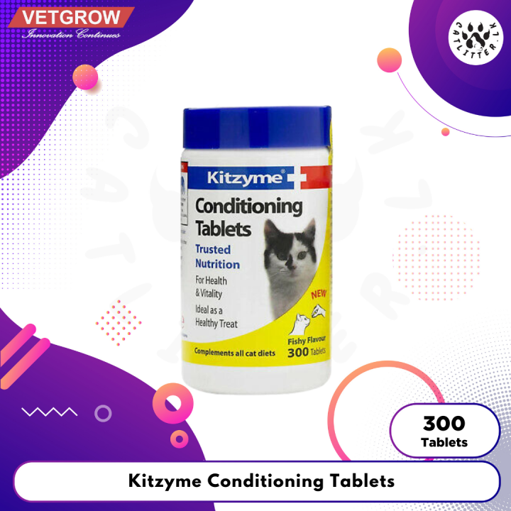 Kitzyme conditioning tablets for Cats (300 Tablets)