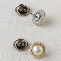 10pcs/lot Imitation Pearl Circle Brooch Pins Button Women Trendy Metal Sweater Collar Hijab Pin Brooch Jewelry Accessories. 