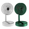 Desktop Electric Fan 180 Degree Adjustable Portable Fan Telescopic USB Rechargeable Fan Wireless Floor Standing Fan Mini Fan. 