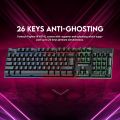 Fantech K614L Fighter III Zone Lighting RGB Gaming Keyboard. 