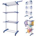 3 Layer Cloth Rack - Blue. 