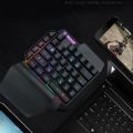 Shipadoo F6 Wired Single Handed RGB Backlight Gaming Keyboard 39 Keys One Hand Ergonomic Game Keypad for PC Laptop Pro PUBG Gamer. 