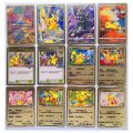 pokemon cards golden Pokemon 27 Styles Japanese Mew Mewtwo Gold Metal Card Super Game Hobbies Action Toy Figures Cards Toys for Children GiftParty Games Crafts. 