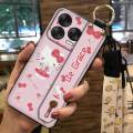 Anti-knock Wristband Phone Case For ZTE Blade V70 Vita/V70 Design protective Back Cover Kickstand ring Cute Cartoon. 